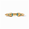 Julie Vos Cannes Demi Cuff Peacock Blue