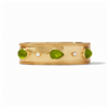 Julie Vos Cannes Statement Hinge Bangle Olive