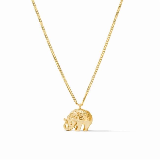 Julie Vos Gold Elephant Delicate Necklace