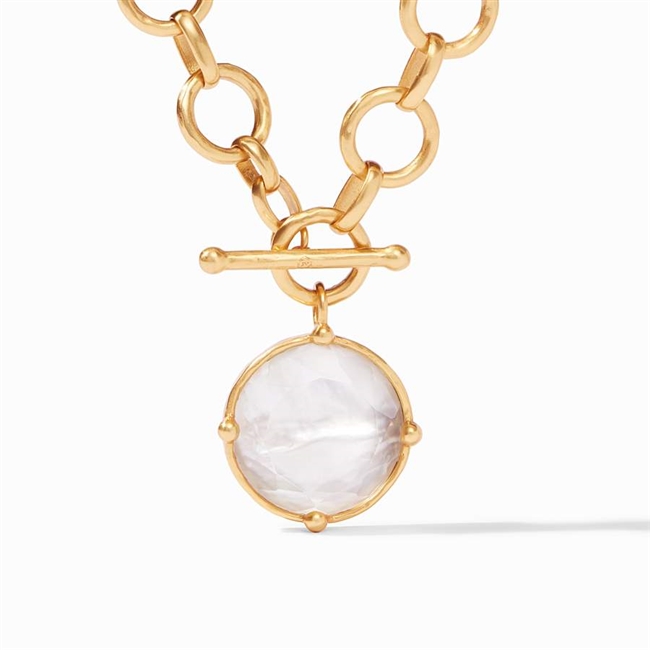 Julie Vos Honeybee Statement Necklace Clear