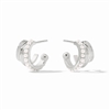 Julie Vos Silver Pearl Hydra Triple Hoop