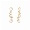 Julie Vos Gold Iridescent Clear Crystal Kaleidoscope Earring Jacket