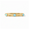 Julie Vos Nassau Stone Hinge Bangle Capri Blue