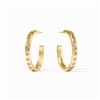 Julie Vos Gold Champagne Radiance Rainbow Hoop Medium