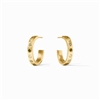 Julie Vos Gold Shades of Jade Rainbow Hoop Small