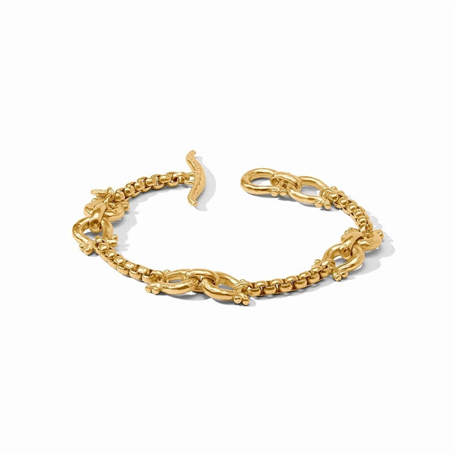 Julie Vos Gold Saratoga Demi Link Bracelet