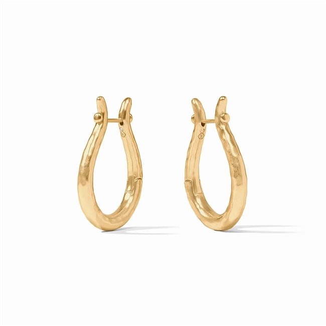 Julie Vos Gold Saratoga Hoop Medium