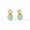 Julie Vos Gold Aqua Jade Portofino Earring