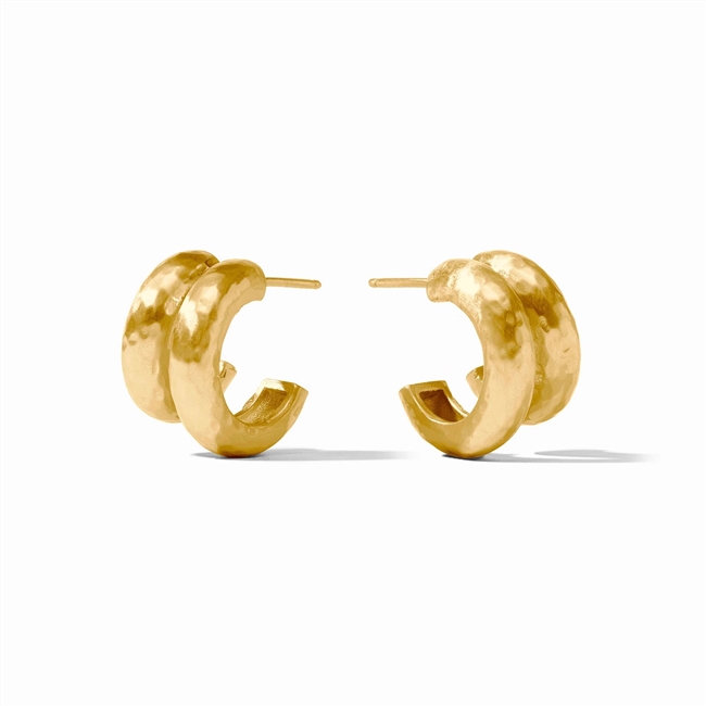 Julie Vos Gold Havana Double Hoop