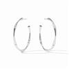 Julie Vos Silver Bamboo Hoop Large
