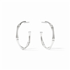 Julie Vos Silver Bamboo Hoop Medium
