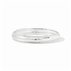 Julie Vos Silver Cannes Bangle-Medium
