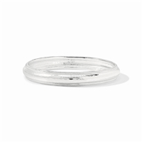 Julie Vos Silver Cannes Bangle-Medium