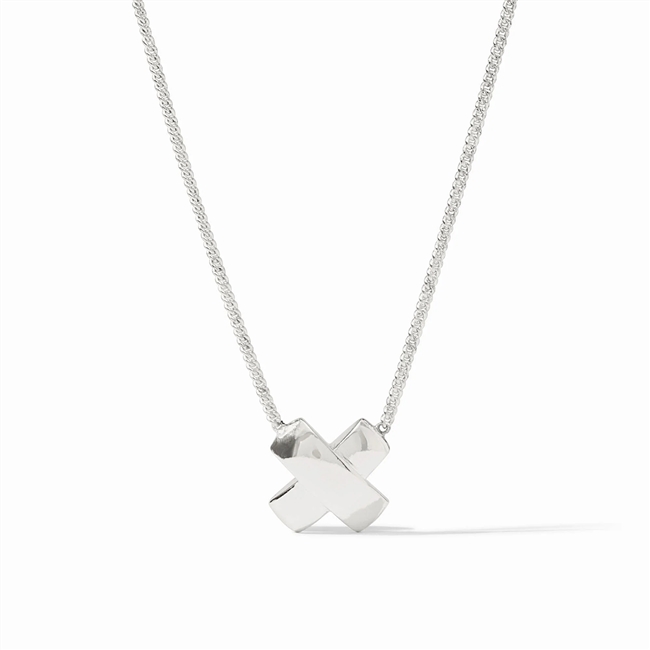 Julie Vos Silver Catalina X Delicate Necklace Silver