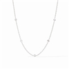Julie Vos Silver Celeste Delicate Station Necklace Silver