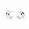 Julie Vos Silver Havana Double Hoop