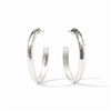 Julie Vos Silver Havana Hoop Large