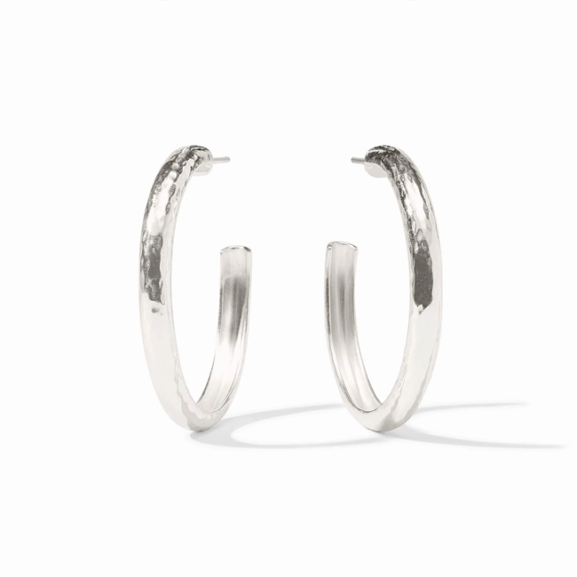 Julie Vos Silver Havana Hoop Large