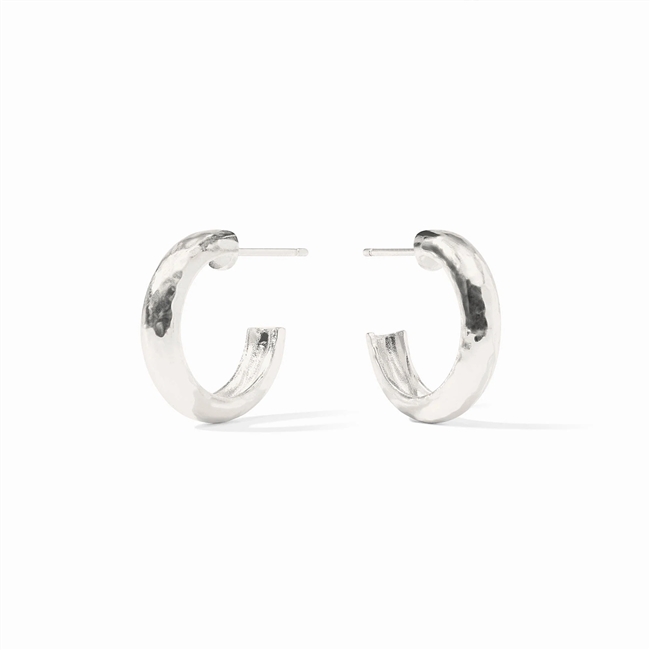 Julie Vos Silver Havana Hoop Small
