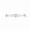 Julie Vos Silver Iridescent Clear Crystal Luxe Milano Bangle Large