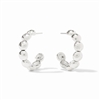 Julie Vos Silver Solara Nova Hoop Medium