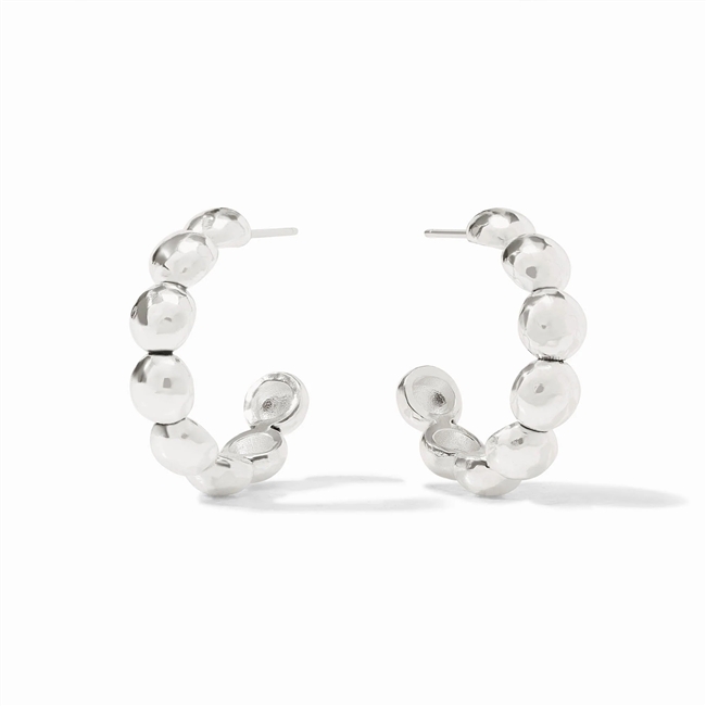 Julie Vos Silver Solara Nova Hoop Medium