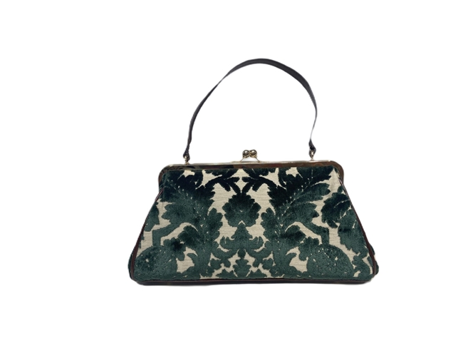 Jackie Forest Green Chenille Mosaic
