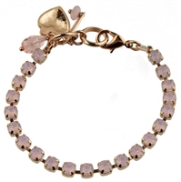 Mariana 8" Rose Water Swarovski Crystal Tennis Bracelet Rose Gold Plated