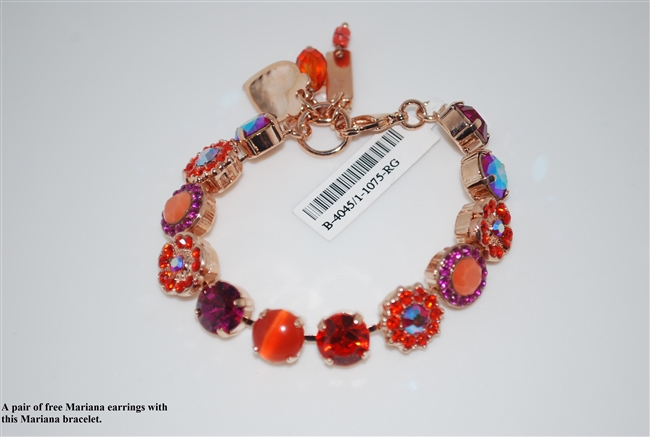 Mariana 8" Statement Bracelet from the Lady Marmalade Collection with Rose Gold Plated