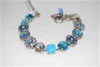 Mariana "Sophia" 8" Statement Bracelet from the Italian Ice Collection with Swarovski Crystals and RhodiumPlating