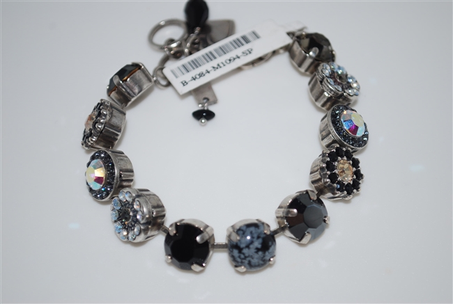 Free Mariana Earrings with this Mariana "Sophia" 8" Statement Bracelet from the Adeline Collection with Swarovski Crystals and .925 Sterling Silver Plating