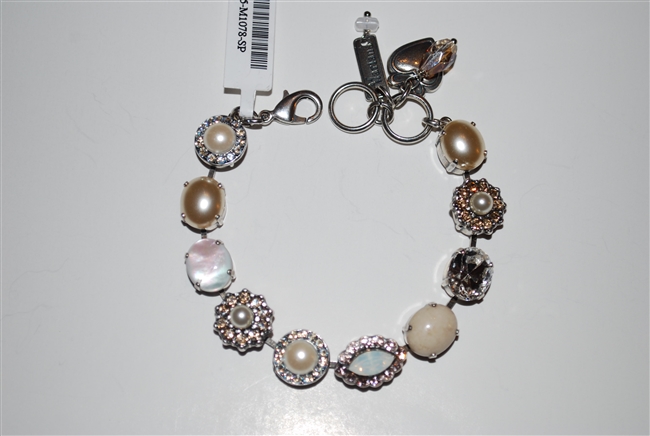 Mariana Kalahari Statement Bracelet from the Kalahari Collection with Swarovski Crystals and .925 Silver Plated