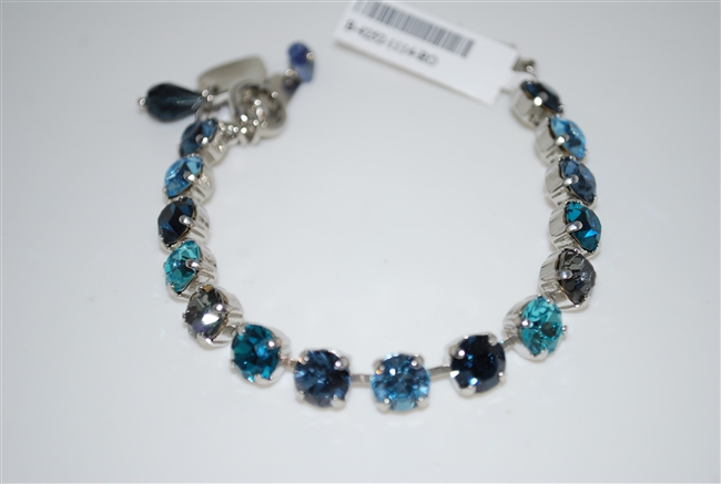Mariana "Bette" 8" Tennis Bracelet from the Frost Collection with Swarovski Crystals and Rhodium Plating