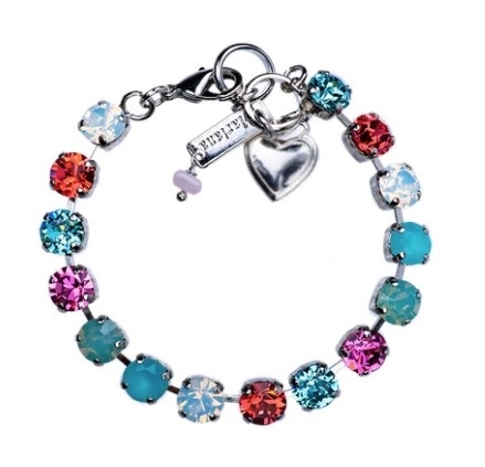 Mariana "Bette" 8" Banana Split Collections Tennis Bracelet Rhodium Plated