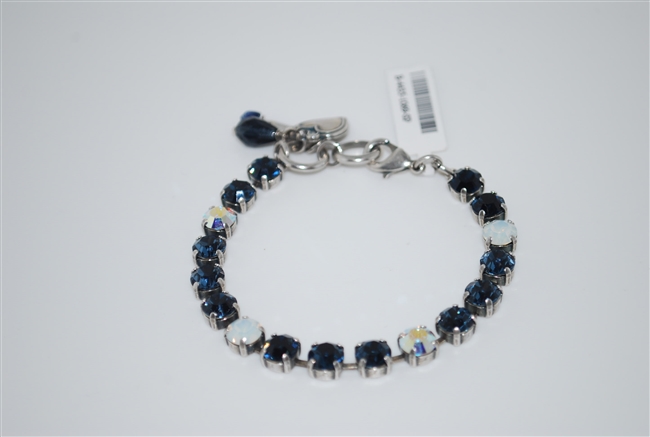 Mariana 8" Tennis Bracelet Bracelet from the Mood Indigo Collection with Swarovski Crystals and .925 Silver Plated