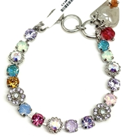 Mariana Rhodium Saltwater Taffy Dainty Flower Bracelet