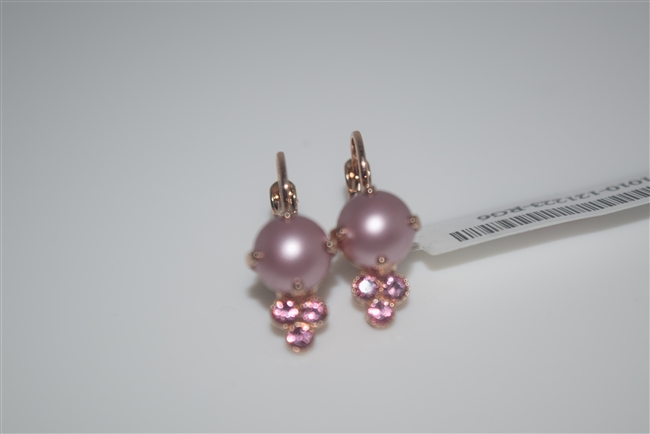 Mariana  Antigua "Jubilee" earring with Pearls, Crystals and Rose Gold Plated