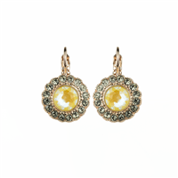 Mariana Audrey Round Drop Rivoli Clear Earrings with Clear