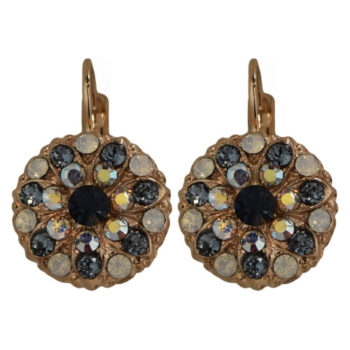 Mariana Guardian Earrings from the Mood Indigo Collection with Swarovski Crystals and Rose Gold Plated