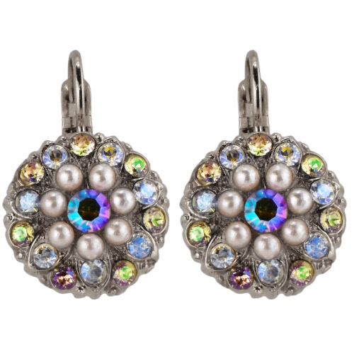 Mariana Guardian Earrings from the Aurora Collection with Crystals and .925 Silver Plated