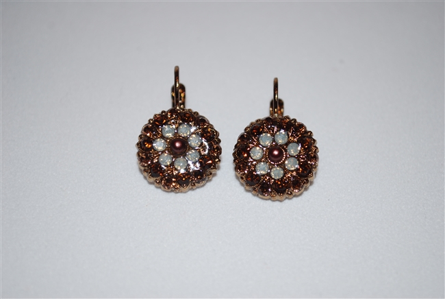 Mariana Guardian Earrings from the Aphrodite Collection with Swarovski Crystals and Egyptian Gold Plated.