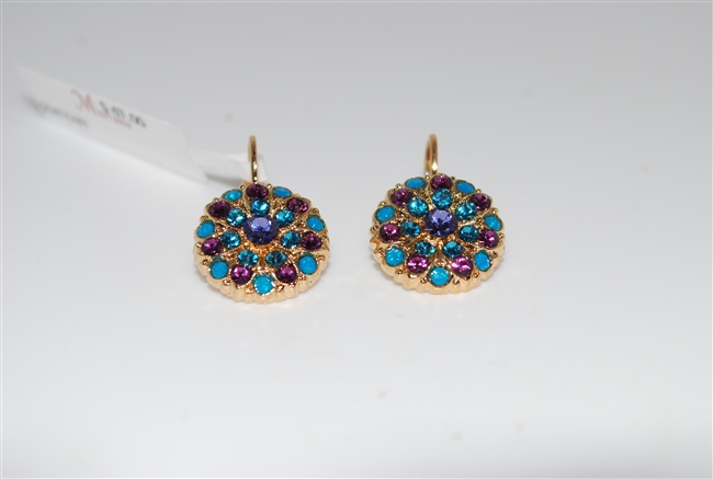 Mariana Guardian Earrings from the Peacock Collection and Yellow Gold Plating
