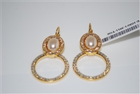 Champagne and Caviar Door Knocker Earrings