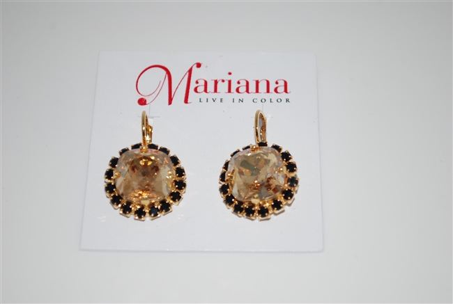 Mariana "Jacqueline Earrings" from the Adeline Collection with Swarovski Crystal and .925 Gold Plated