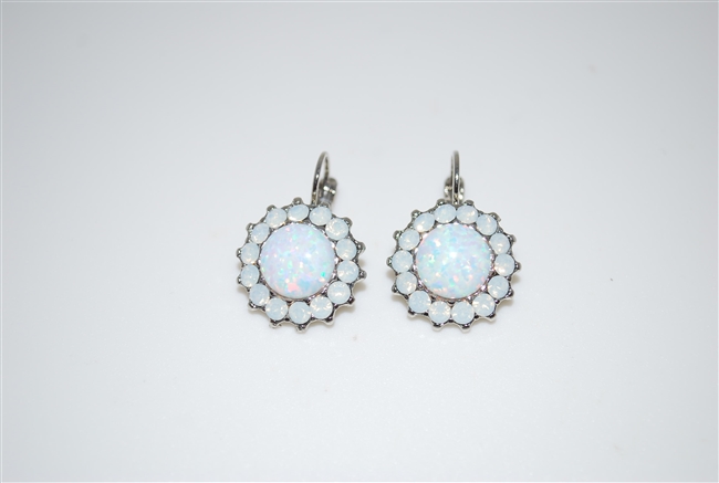 Lynne - Mariana Goddess Earrings from Snowflake Collection in Rhodium Plating