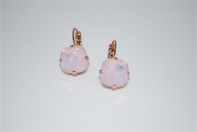 Mariana "Bijou" Drop Earrings with Rose Water Swarovski Crystals with Rose Gold Plating
