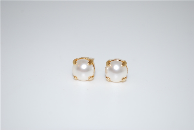 Mariana Swarovski Pearls Gold Plated Post Earrings