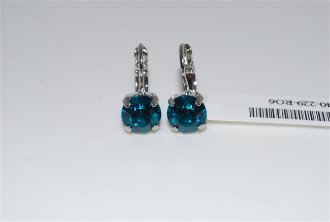 Mariana Zircon Rhodium Plated Small Swarovski Crystal Earrings