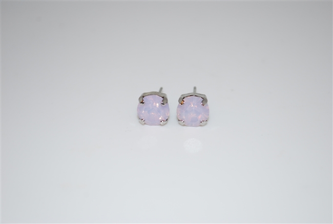Mariana Rosewater Crystals with .925 Silver Plated Post Earrings