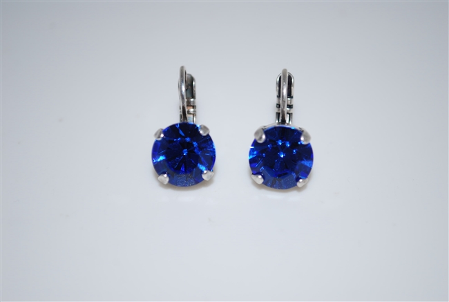 Mariana earrings with Sapphire Crystals and .925 Silver Plated